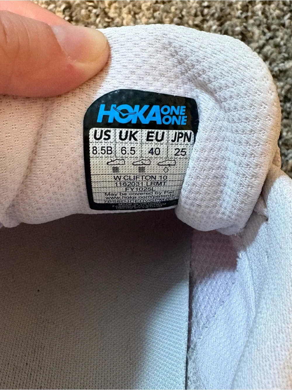 Hoka Clifton 10 Women's Lilac Cream / Tangerine Glow